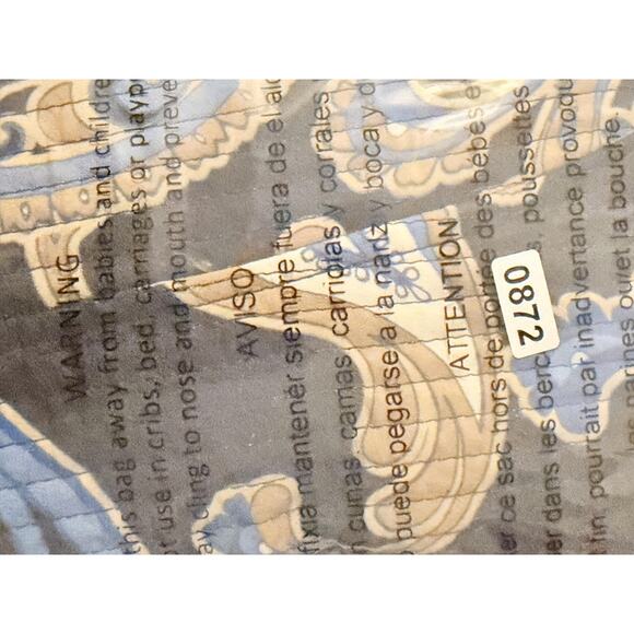 Catherines Quilted Jacket Womens 4X 30/32W Reversible Open Front Lined Paisley - Picture 9 of 9